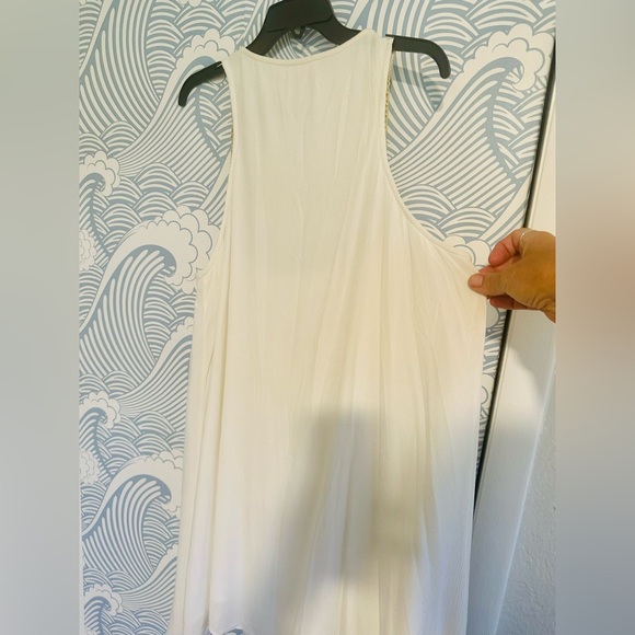 Lilly Pulitzer White and Gold Embellished Swing Sundress - Picture 4 of 7